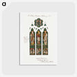 アートポストカード-Design for Stained Glass Window, Saint Peter's Episcopal Church, Albany, NY - エドワード バーン ジョーンズ Postcard.