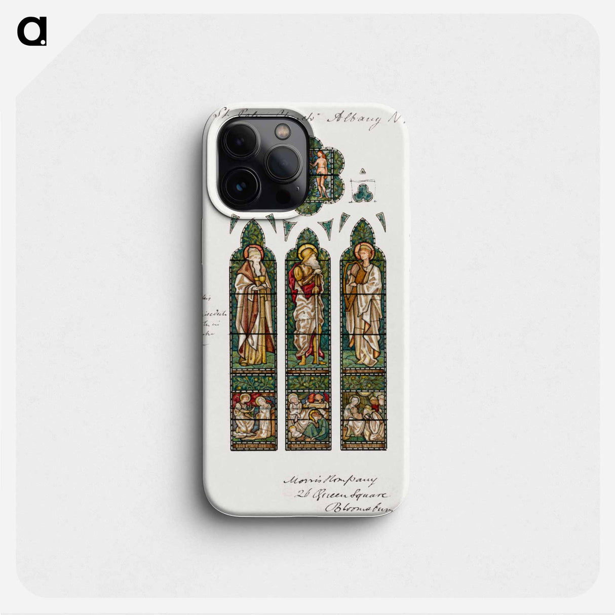 Design for Stained Glass Window, Saint Peter's Episcopal Church, Albany, NY - エドワード バーン ジョーンズ Phone Case.