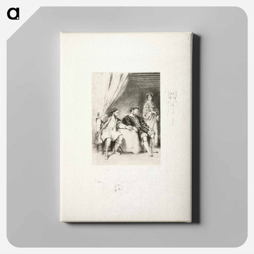 ホワイト - ウジェーヌ ドラクロワ Canvas.