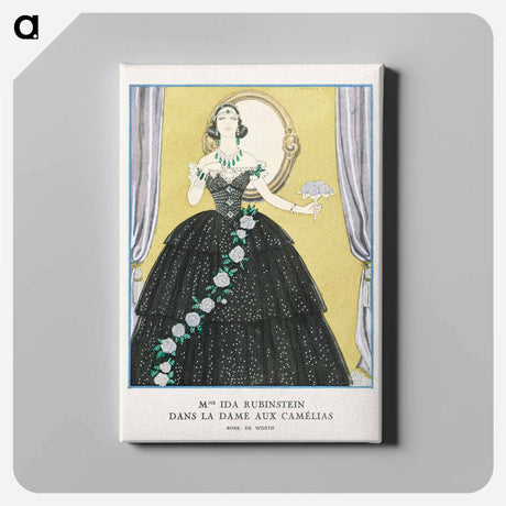 アートパネル-Mme Ida Rubinstein dans la dame aux camélias - ジョージ バービエ Canvas.