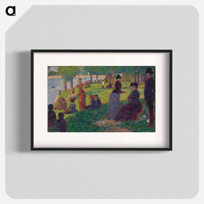 アートポスター-Oil Sketch for "A Sunday on La Grande Jatte" by Georges Seurat - ジョルジュ スーラ Poster.
