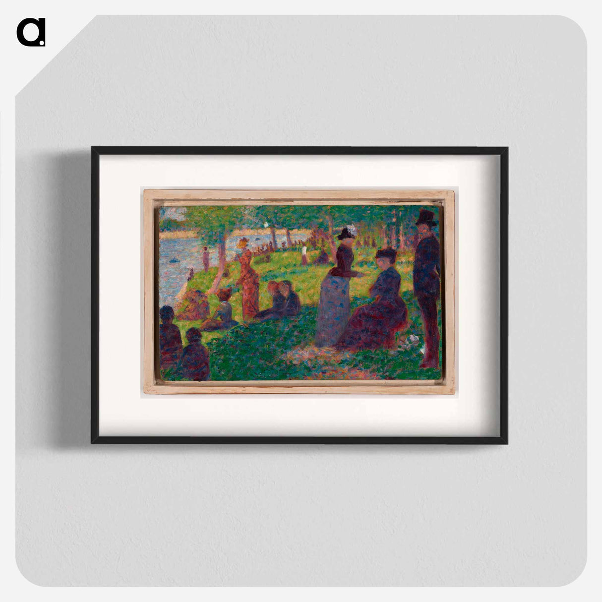 Oil Sketch for "A Sunday on La Grande Jatte" by Georges Seurat - ジョルジュ スーラ Poster.