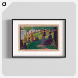 Oil Sketch for "A Sunday on La Grande Jatte" by Georges Seurat - ジョルジュ スーラ Poster.