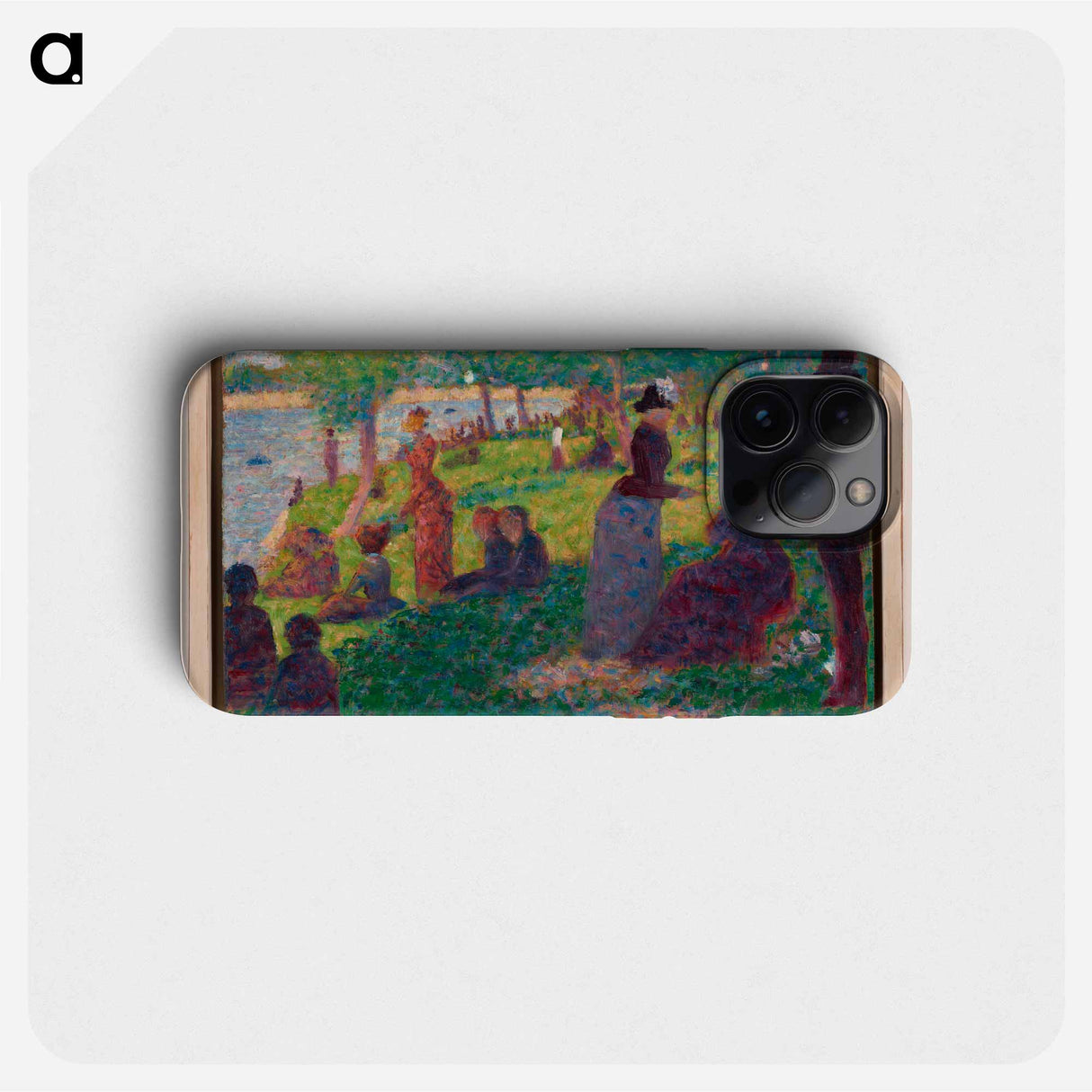 Oil Sketch for "A Sunday on La Grande Jatte" by Georges Seurat - Georges Seurat Phone Case.