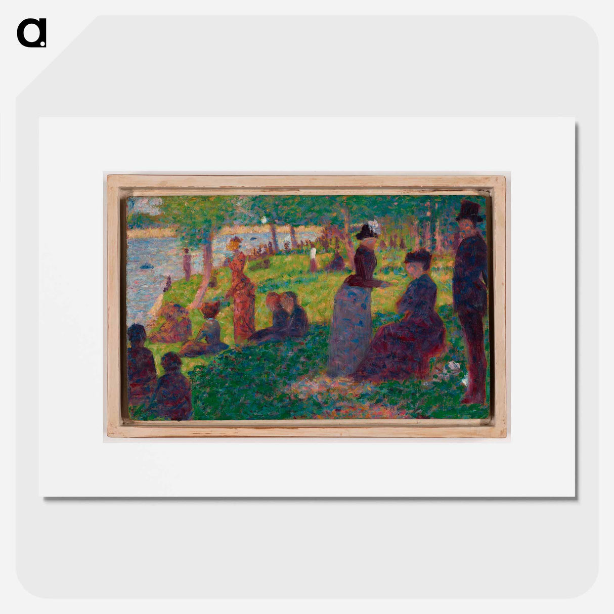 Oil Sketch for "A Sunday on La Grande Jatte" by Georges Seurat - ジョルジュ スーラ Poster.