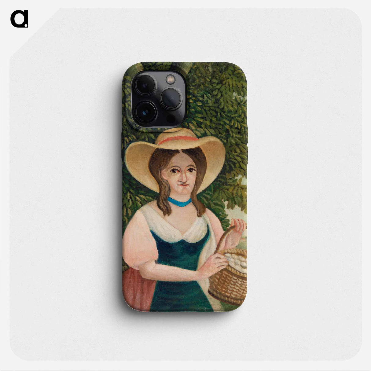 Woman with Basket of Eggs - アンリ ルソー Phone Case.