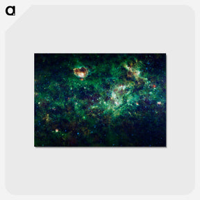 アートポストカード-Milky Way with Cassiopeia and Cepheus
 - ハッブル画像 Postcard.