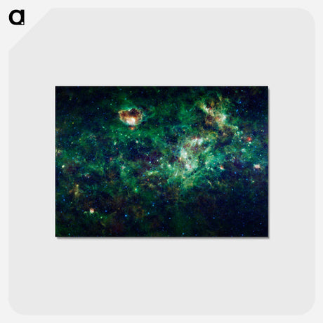 アートポストカード-Milky Way with Cassiopeia and Cepheus
 - ハッブル画像 Postcard.