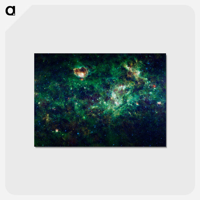 アートポストカード-Milky Way with Cassiopeia and Cepheus
 - ハッブル画像 Postcard.