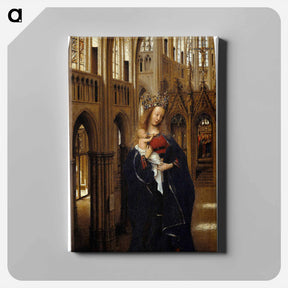 アートパネル-The Madonna in the Church - ヤン ファン エイク Canvas.