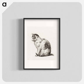 アートポスター-Sitting cat - ジャン ベルナール Poster.