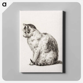アートパネル-Sitting cat - ジャン ベルナール Canvas.