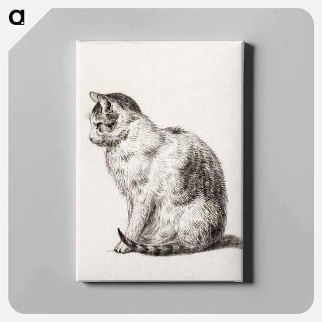 アートパネル-Sitting cat - ジャン ベルナール Canvas.