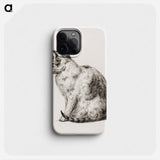 Sitting cat - Jean Bernard Phone Case.