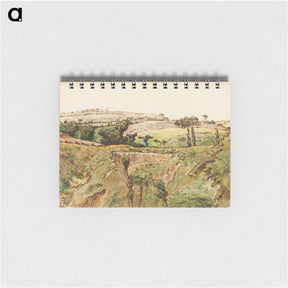 アートメモ帳-A Hilly Landscape - ジャン フランソワ ミレー Memo.