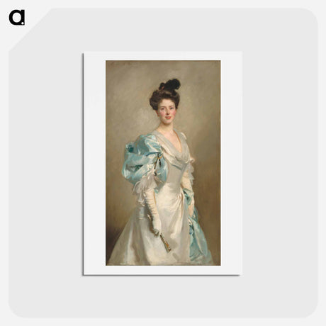 アートポストカード-Mary Crowninshield Endicott Chamberlain (Mrs. Joseph Chamberlain) - ジョン シンガー サージェント Postcard.