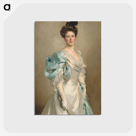 アートポストカード-Mary Crowninshield Endicott Chamberlain (Mrs. Joseph Chamberlain) - ジョン シンガー サージェント Postcard.