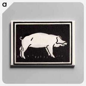 アートパネル-Pig - ユリー デ フラーハ Canvas.