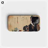 Hokusai's Woman with Morning Glories - 葛飾 北斎 Phone Case.