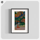 Landscape in Tahiti (Mahana Maà) - Paul Gauguin Poster.