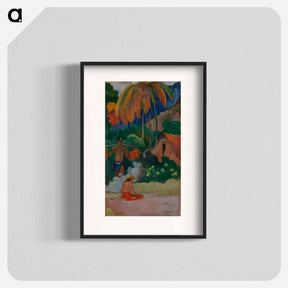 アートポスター-Landscape in tahiti (mahana maà) - ポール ゴーギャン Poster.