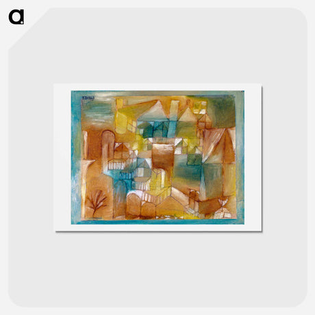 アートポストカード-Fasçade brown-green
 - パウル クレー Postcard.