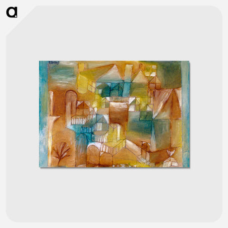 アートポストカード-Fasçade brown-green
 - パウル クレー Postcard.