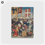 Battle between Heraclius and Chosroes (detail) - ピエロ デラ フランチェスカ Postcard.