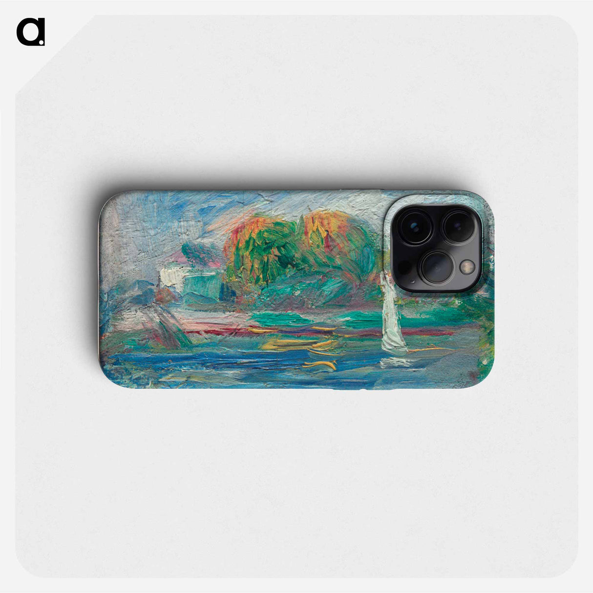 The Blue River - Pierre Auguste Renoir Phone Case.