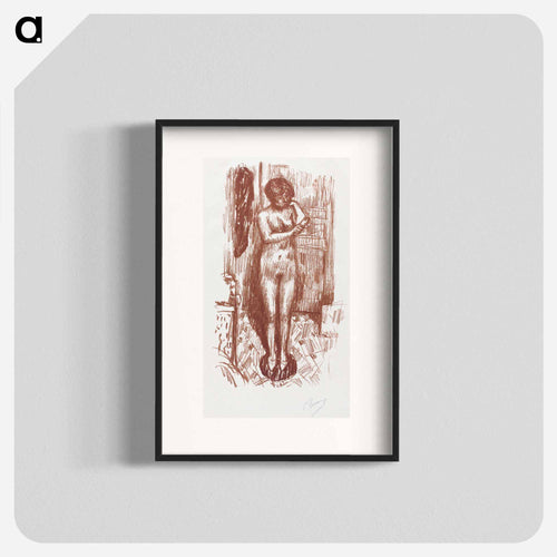 Standing Naked Woman Washing
 - ピエール ボナール Poster.