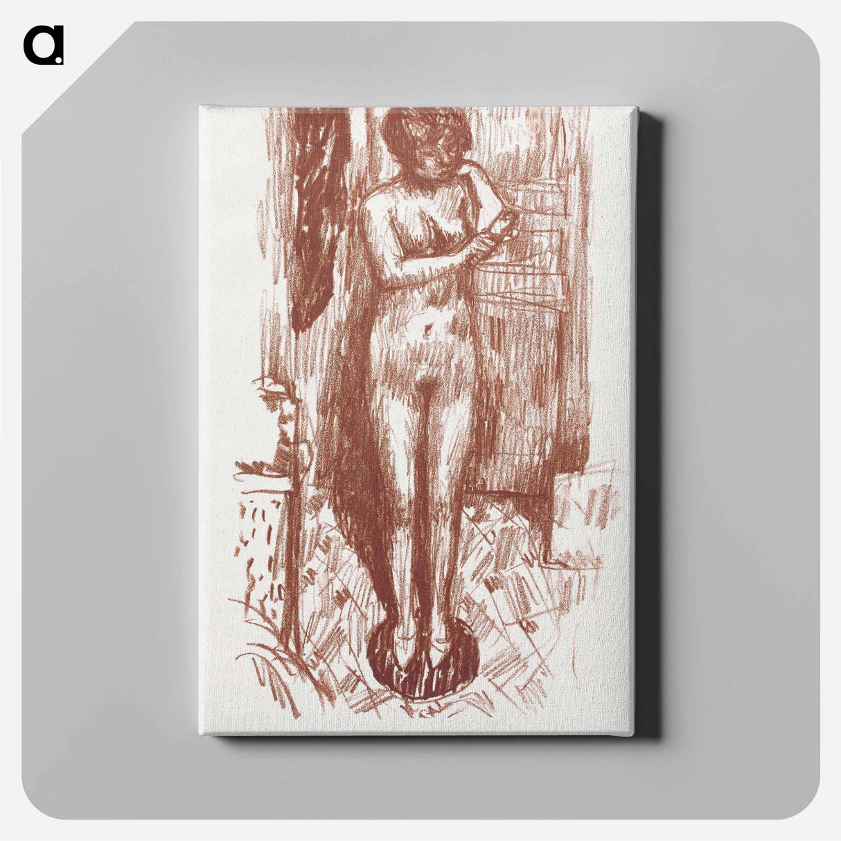 Standing Naked Woman Washing
 - ピエール ボナール Canvas.