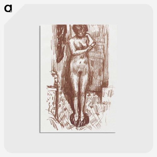 Standing Naked Woman Washing
 - ピエール ボナール Postcard.