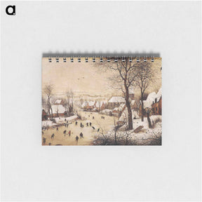アートメモ帳-Winter Landscape with Skaters and a Bird Trap - ピーター ブリューゲル Memo.