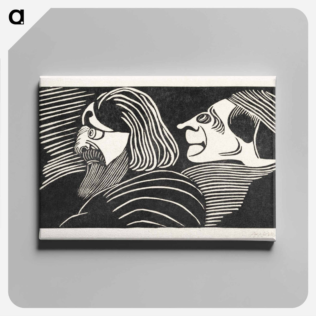 Two Male Heads
 - サミュエル ジェスルン Canvas.