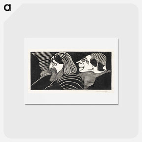 アートポストカード-Two Male Heads
 - サミュエル ジェスルン Postcard.