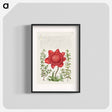 アートポスター-Basil Thyme, Poppy Anemone, and Myrtle from Mira Calligraphiae Monumenta
 - 書道のお手本 Poster.