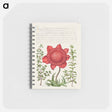 アートメモ帳-Basil Thyme, Poppy Anemone, and Myrtle from Mira Calligraphiae Monumenta
 - 書道のお手本 Memo.