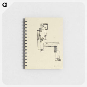 アートメモ帳-Female nude with hand on her head - テオ ファン ドゥースブルフ Memo.