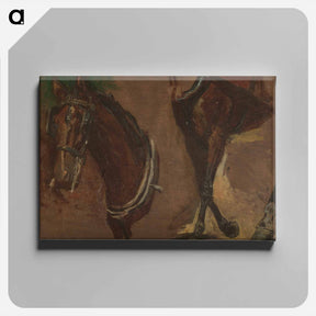 アートパネル-Study for the Fairman Rogers Four in Hand - トーマス エイキンズ Canvas.