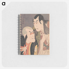 アートメモ帳-Sawamura Yodogorō II and Bandō Zenji as Kawatsura Hōgen and Onisadobō in the Play "Koinyōbō Somewake Tazuna" - 東洲斎 写楽 Memo.