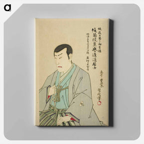 アートパネル-Memorial portrait of the actor Onoe Kikunosuke II - 豊原 国周 Canvas.