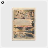 アートポストカード-Jerusalem, Plate 37, "And One stood forth...." - ウィリアム ブレイク Postcard.
