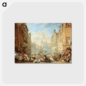 アートポストカード-Heriot's Hospital, Edinburgh - ウィリアム ターナー Postcard.