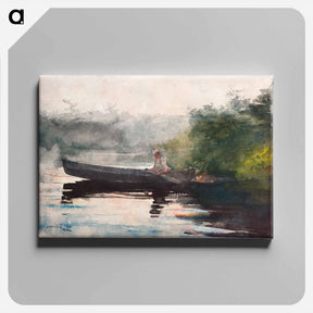 アートパネル-The End of the Day, Adirondacks - ウィンスロー ホーマー Canvas.