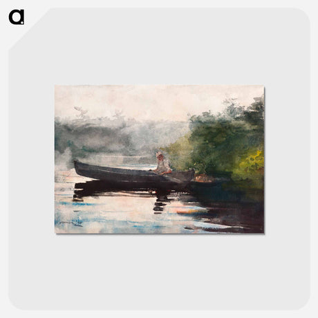 アートポストカード-The End of the Day, Adirondacks - ウィンスロー ホーマー Postcard.