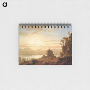 アートメモ帳-The Columbia River, Oregon - アルバート ビアスタット Memo.