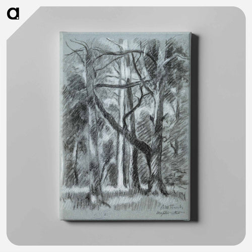 Forest landscape from urajärvi - アルフレッド ウィリアム フィンチ Canvas.