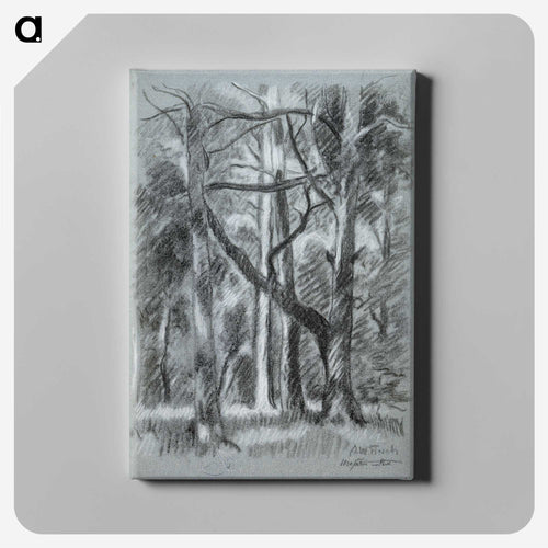 Forest landscape from urajärvi - アルフレッド ウィリアム フィンチ Canvas.