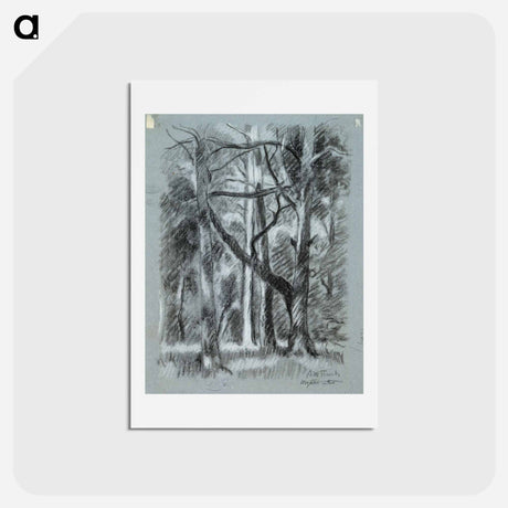 アートポストカード-Forest landscape from urajärvi - アルフレッド ウィリアム フィンチ Postcard.