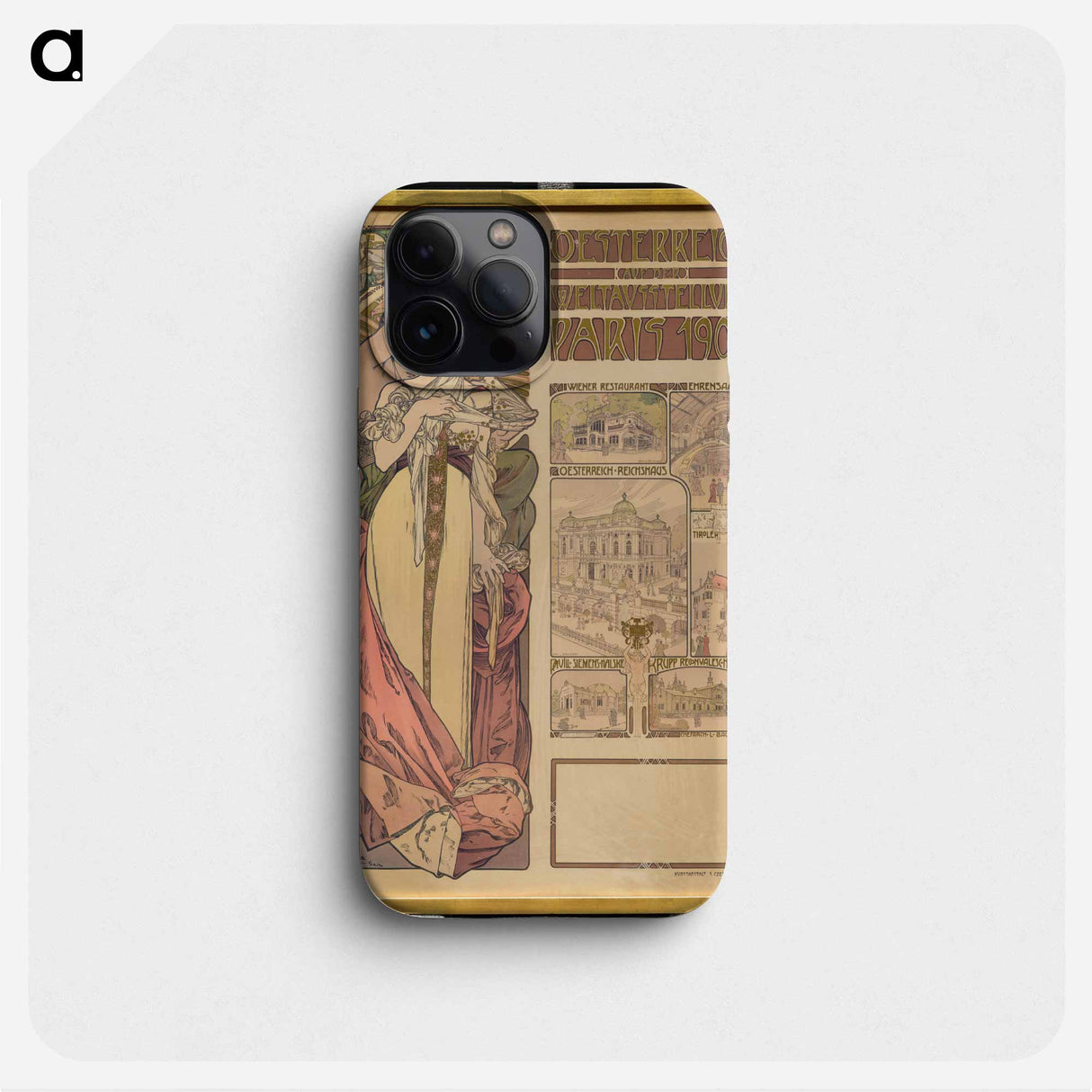 Austria at the Exposition Universelle, Paris 1900 - アルフォンス ミュシャ Phone Case.